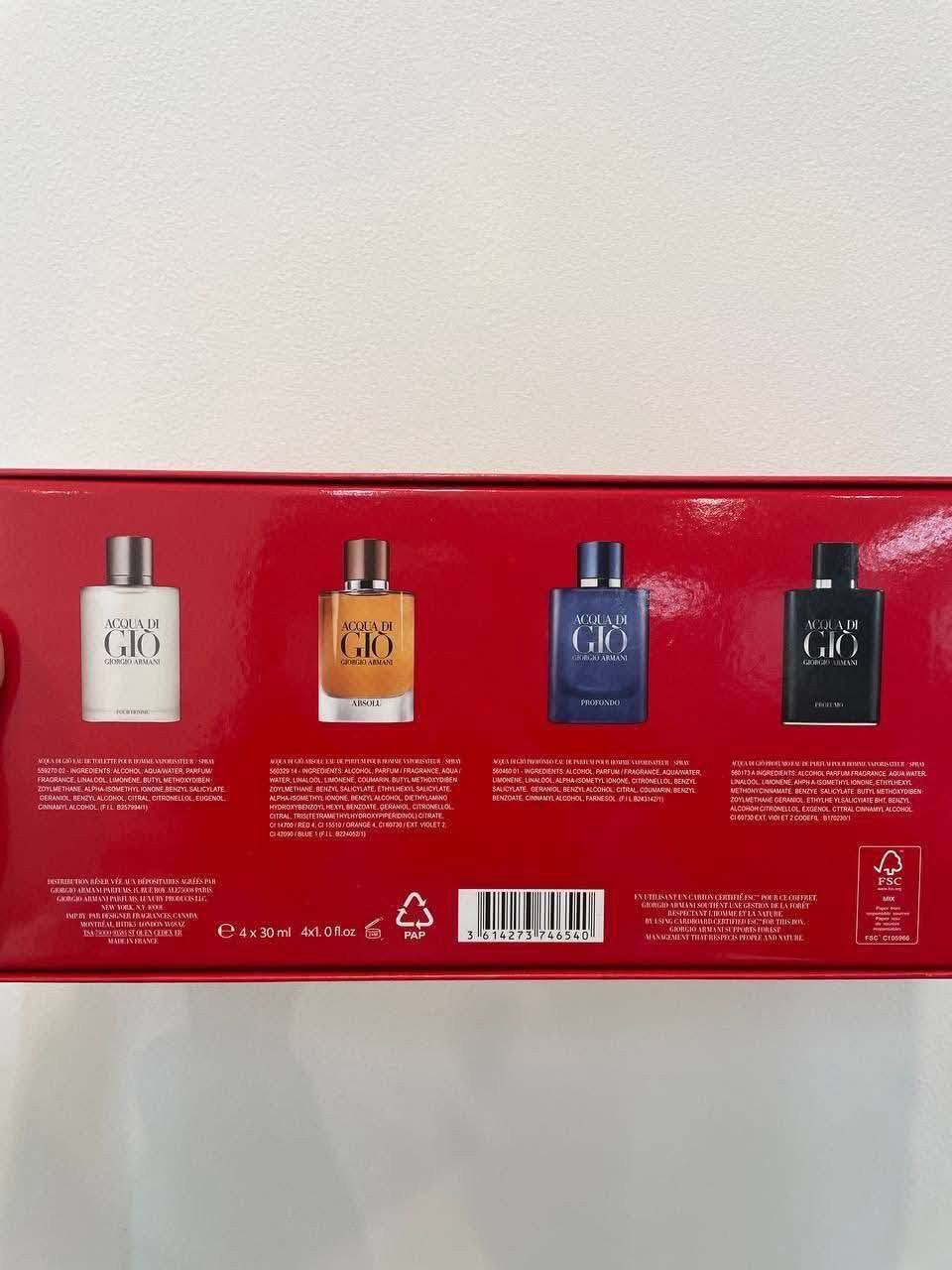 Giorgio ACQUA DI GIO Set 4IN1 Red Box Set 4×30ml