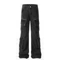 New Multi-Pocket Work Jeans Couple Pants