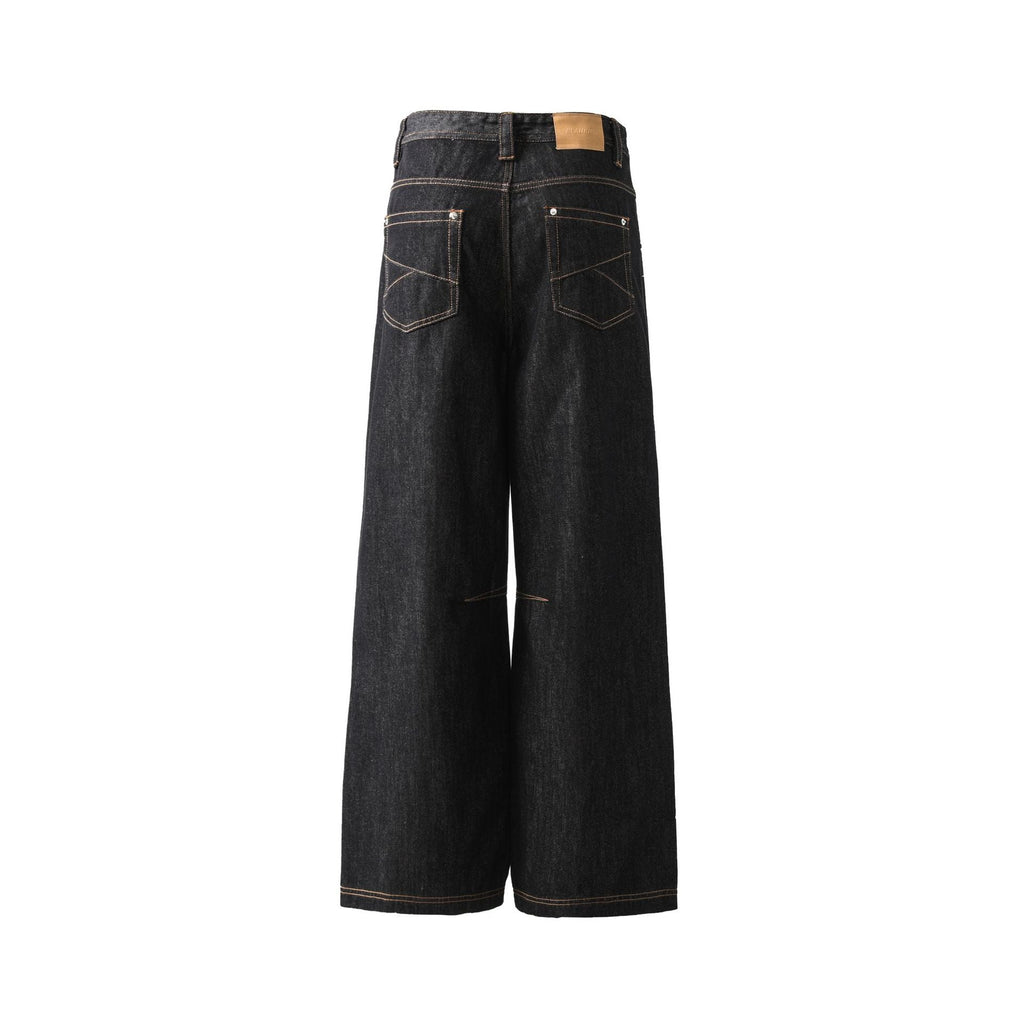 New retro nostalgic original color straight personality jeans