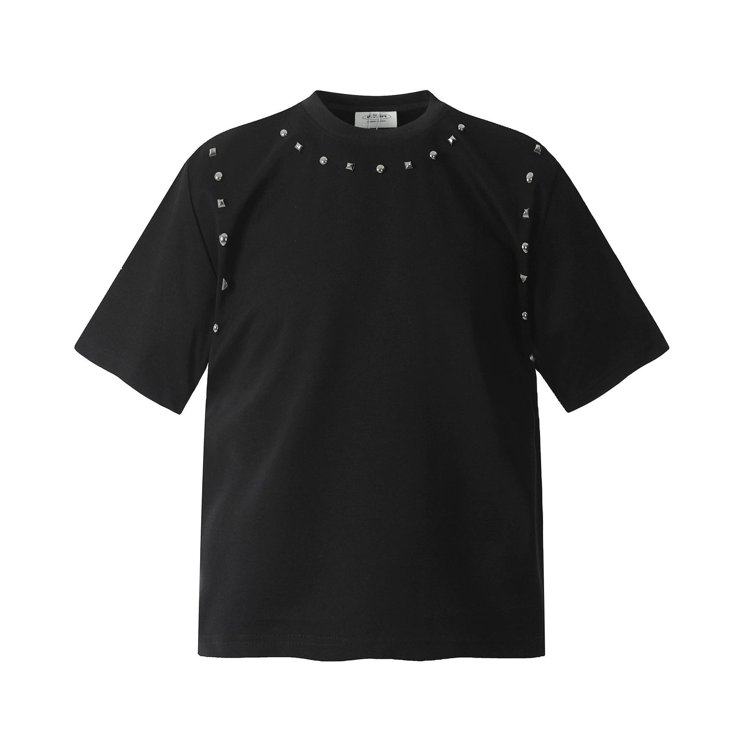 Fashion printed solid color T-shirt